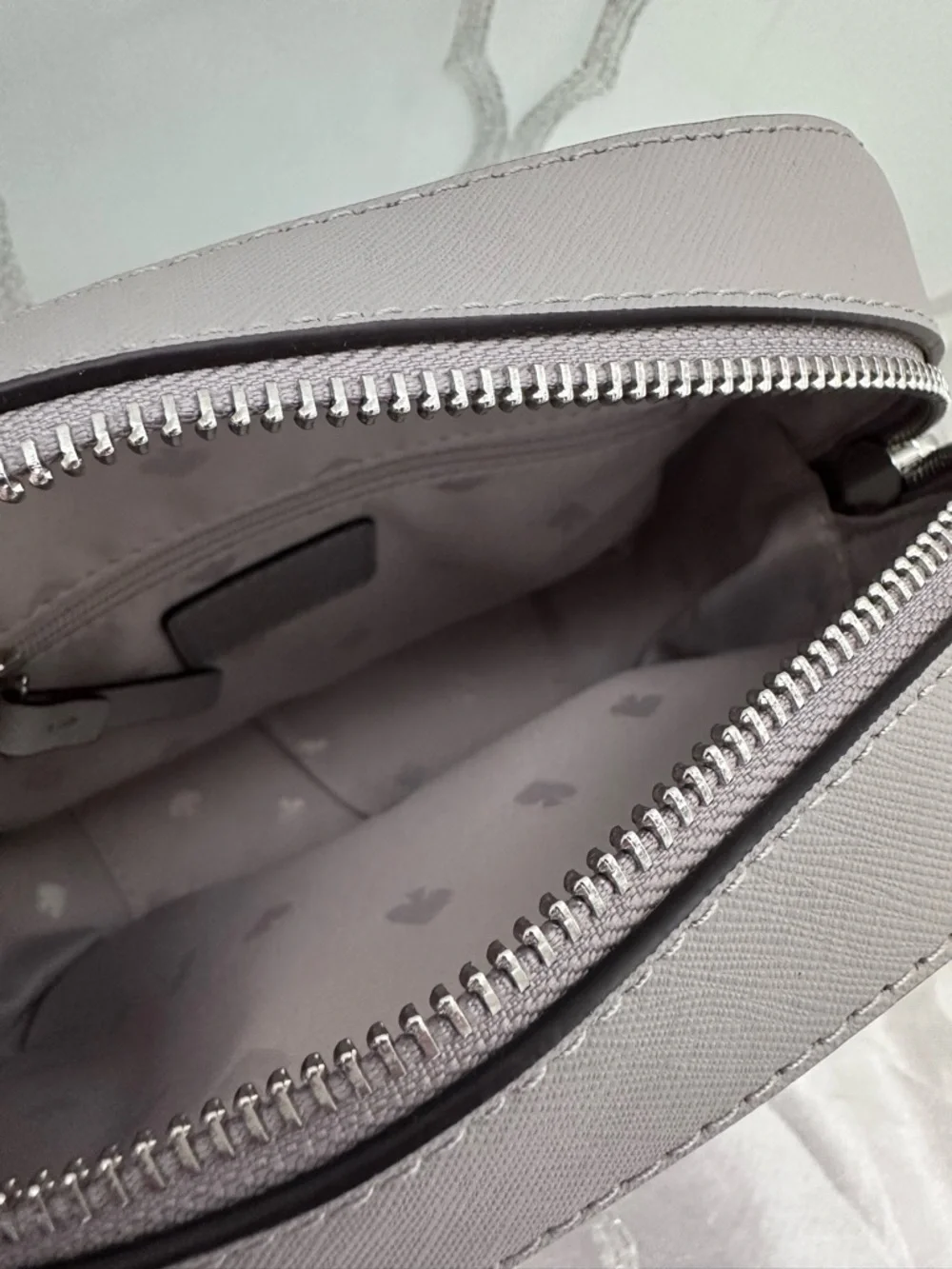 Kate Spade gray crossbody purse
